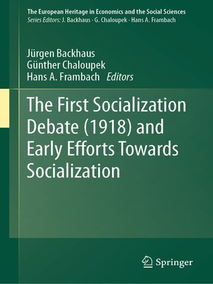 cover image of The First Socialization Debate (1918) and Early Efforts Towards Socialization